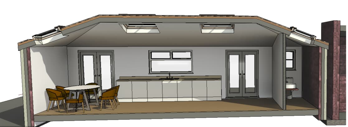 Extension interior